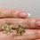 Thumbnail: 14kt Yellow Gold Flower Stud Earrings