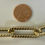 Thumbnail: Light Weight 14kt Yellow Gold Chunky Elongated Textured Paper Clip Link Bracelet