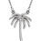 Thumbnail: 14K White Gold Tsavorite Garnet and Diamond Palm Tree Necklace- Other Variations