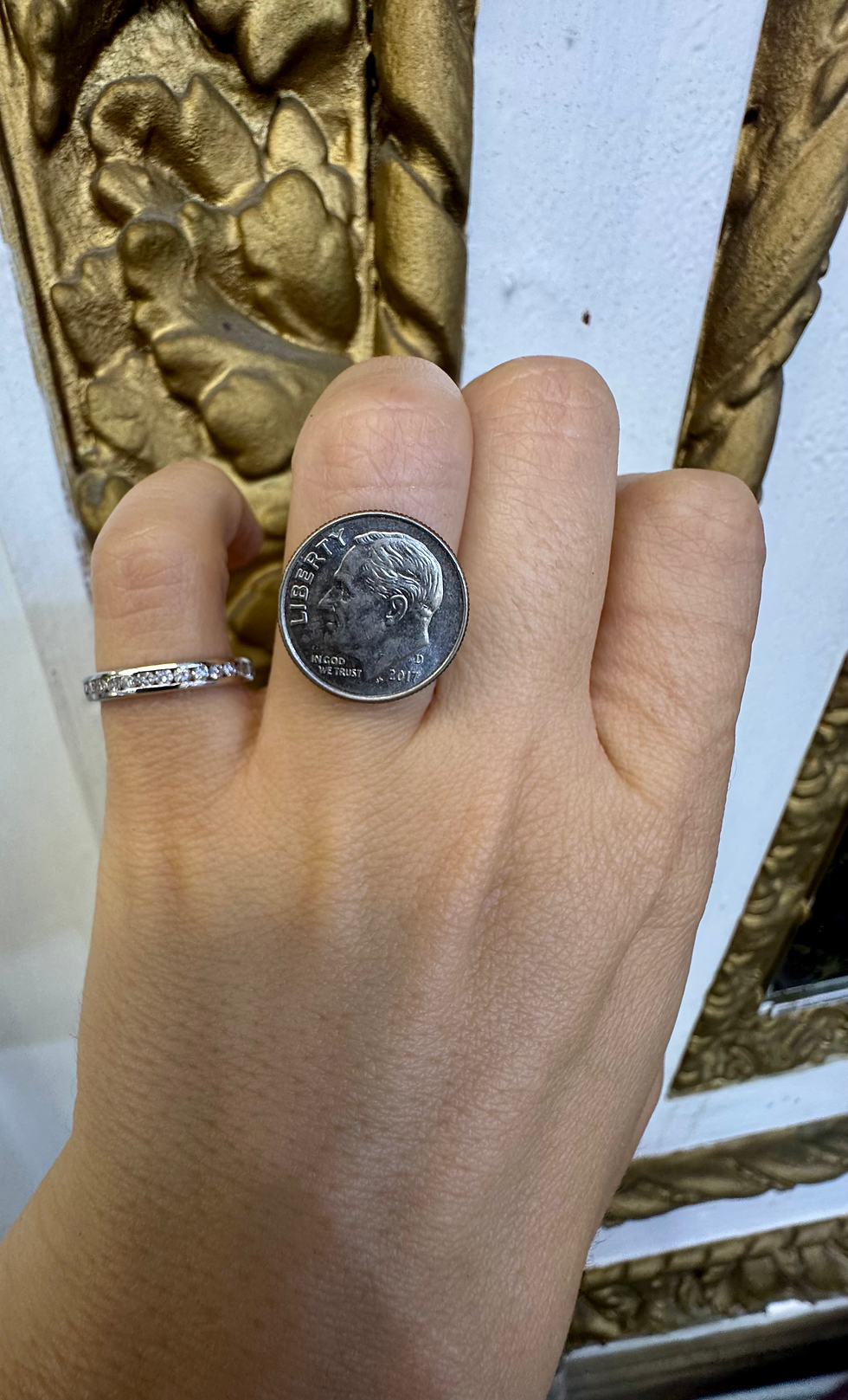Thumbnail: 14kt White Gold Channel-Set .60 ctw Round Diamond Eternity Band