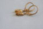 Thumbnail: 14K Yellow Gold Diamond Skull Earrings