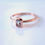 Thumbnail: Any Color 14K Gold Emerald Cut White Sapphire Ring
