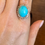 Thumbnail: Princess Diana Inspired 18kt Yellow Gold Turquoise And Diamond Cocktail Ring
