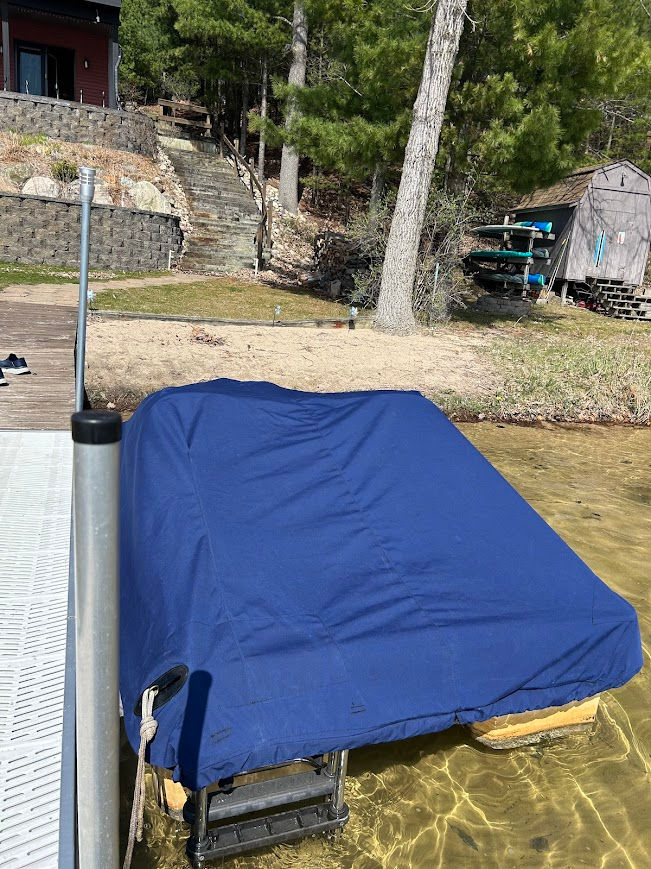 Peddleboat cover rear