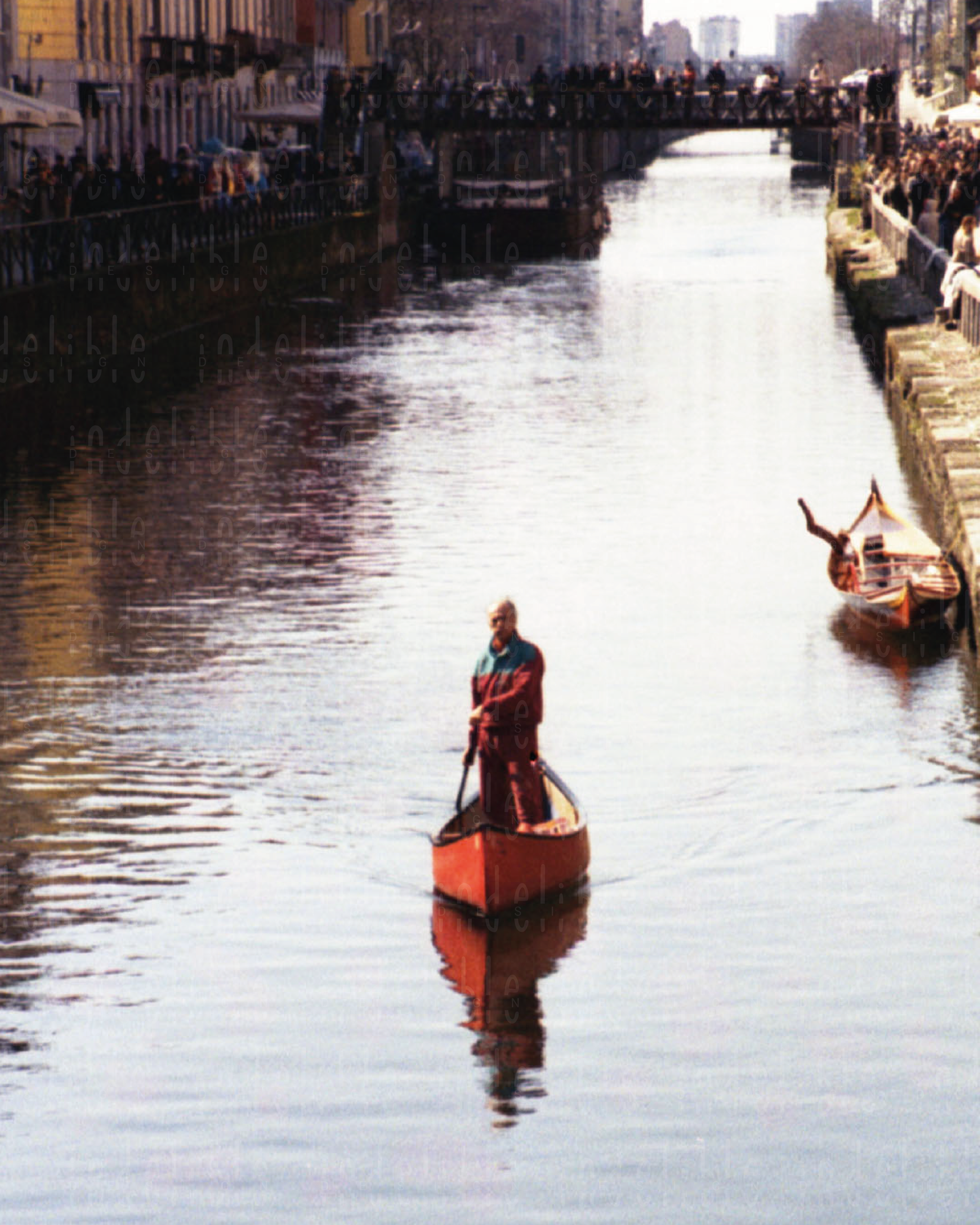 Kunstdruck Analog Foto ,,Navigli""