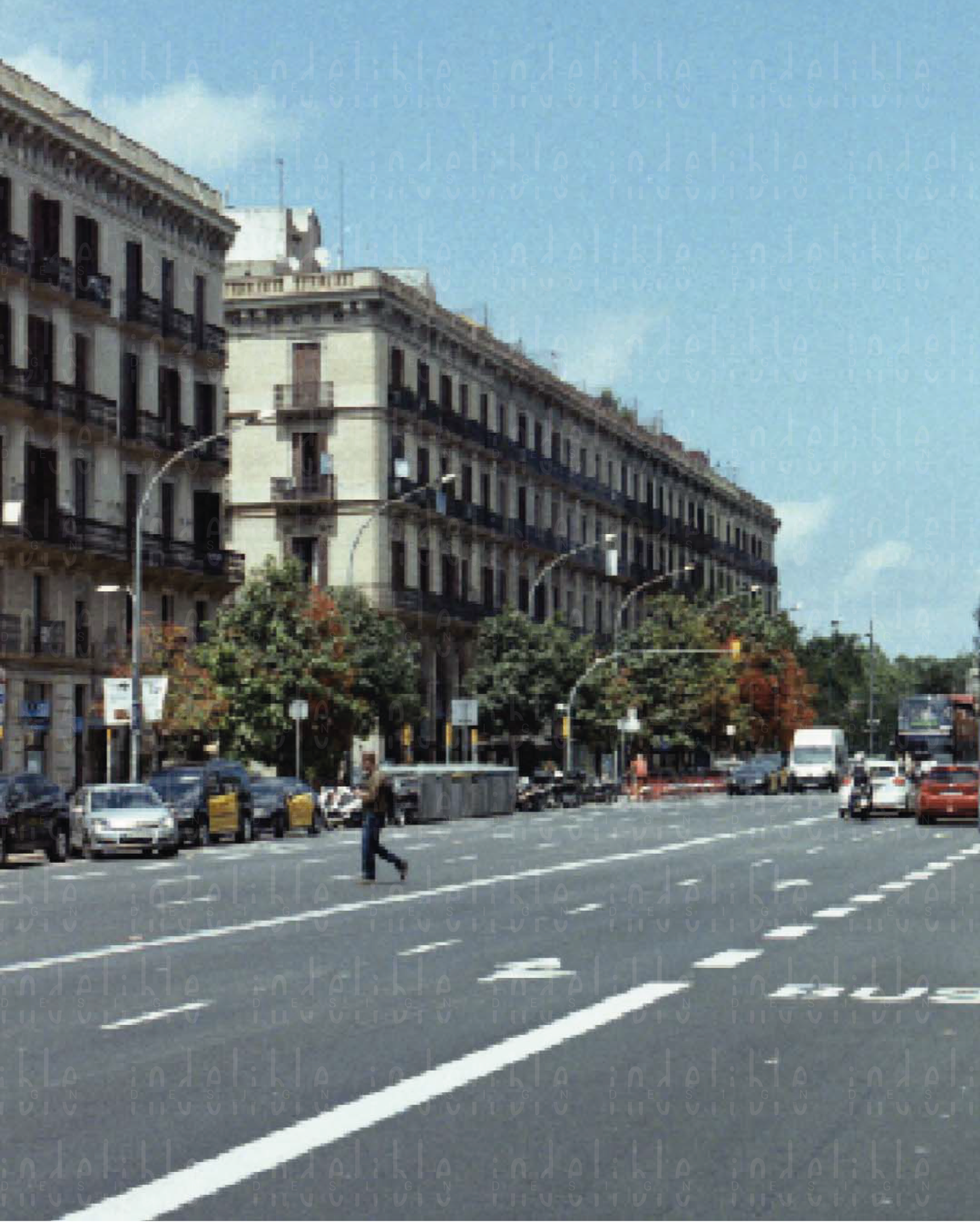 Kunstdruck Analog Foto ,,Barcelona""