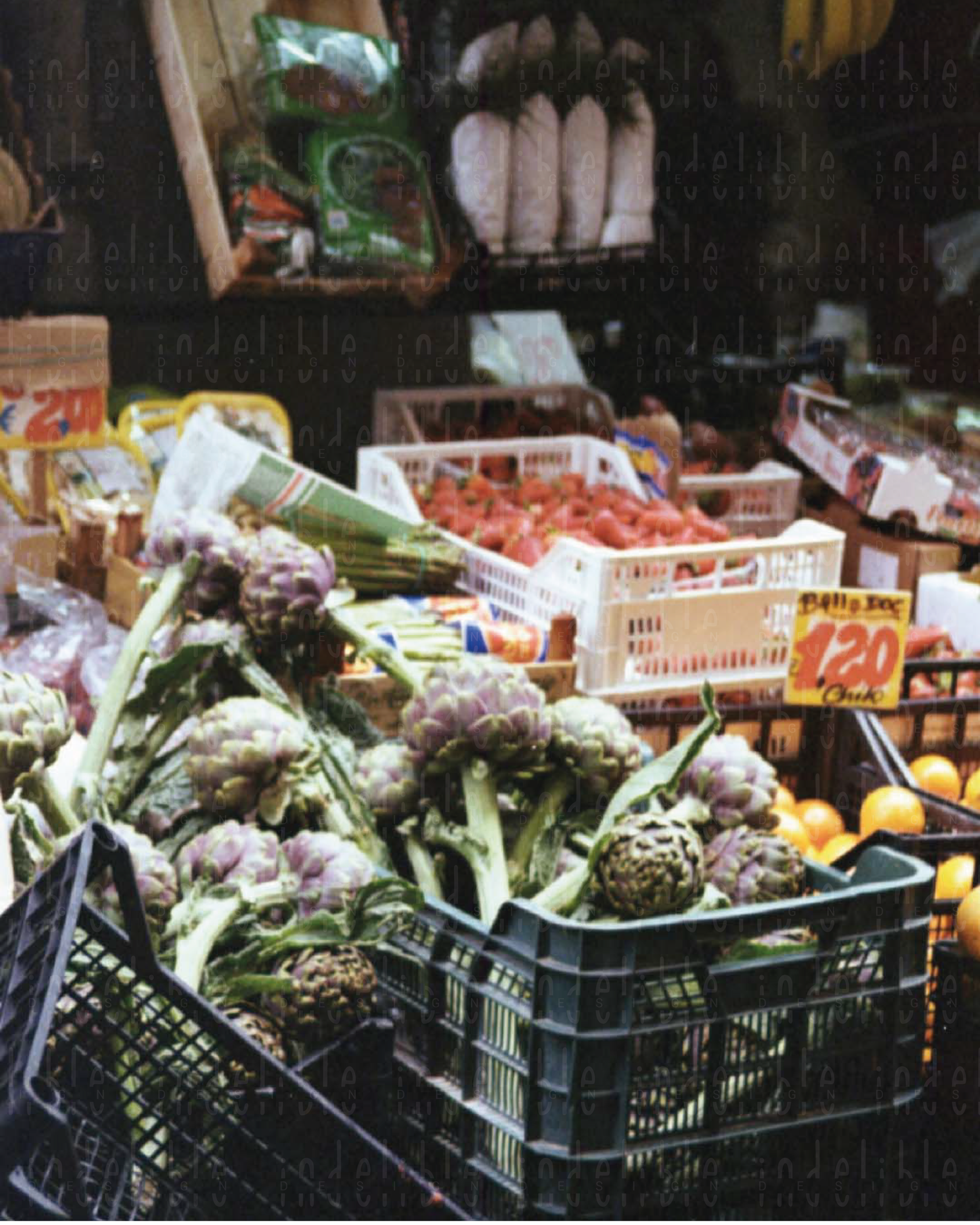 Kunstdruck Analog Foto ,,Mercato""
