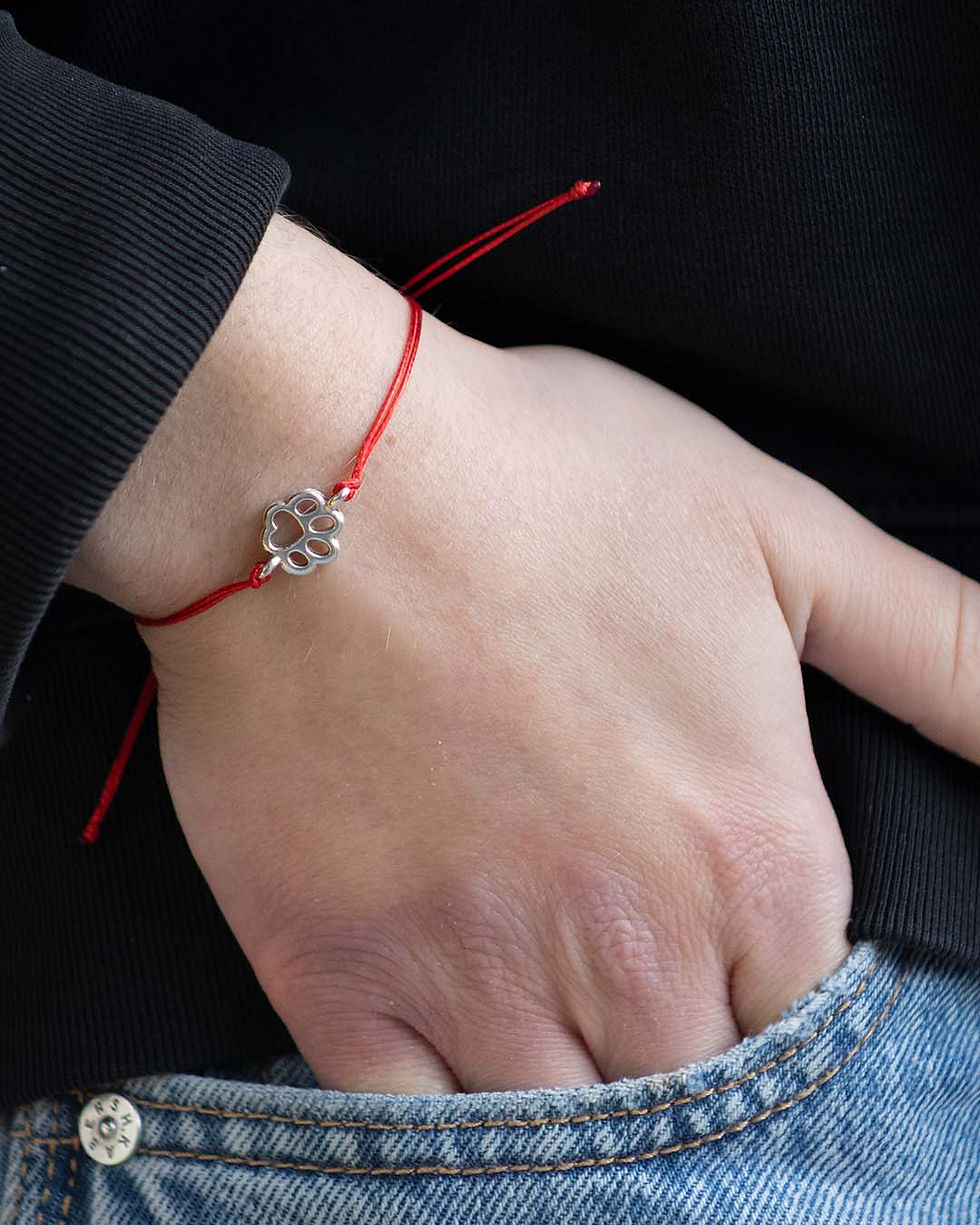 Miniaturbild: Hundepfote Fadenarmband