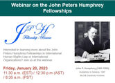 Webinar on the John Peters Humphrey Fellowships