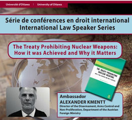 University of Ottawa International Law Speaker Series - Wednesday December 1, 2021