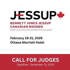 Call for Judges - 2026 Bennett Jones Jessup Canadian National Rounds