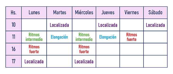 horarios danza inclusiva