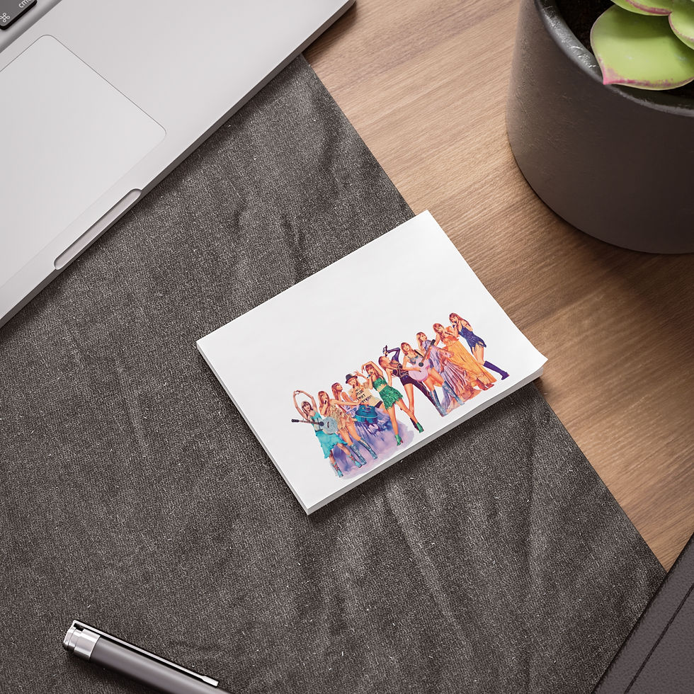 Thumbnail: Eras Tour Multi Size Post It Notes Stationary Sticky Notes 50 Sheet Office Pad