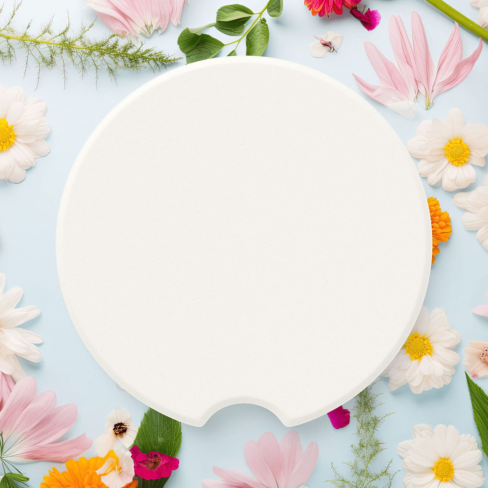 Thumbnail: Musical Eras Inspired Soapstone Car Coaster - Eras Tour Fits Most Cup Holders