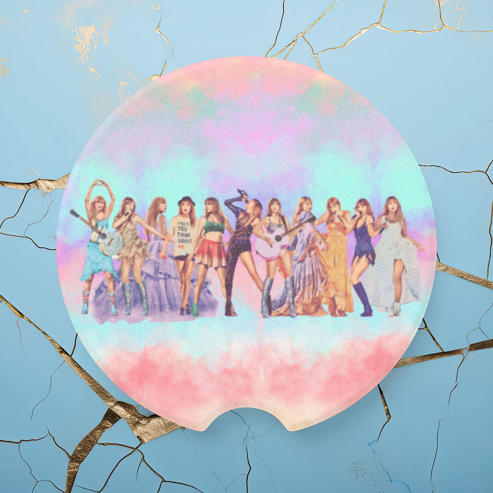 Thumbnail: Tortured Poets Eras Tour Soapstone Car Coaster Absorbent Vehicle Accessories