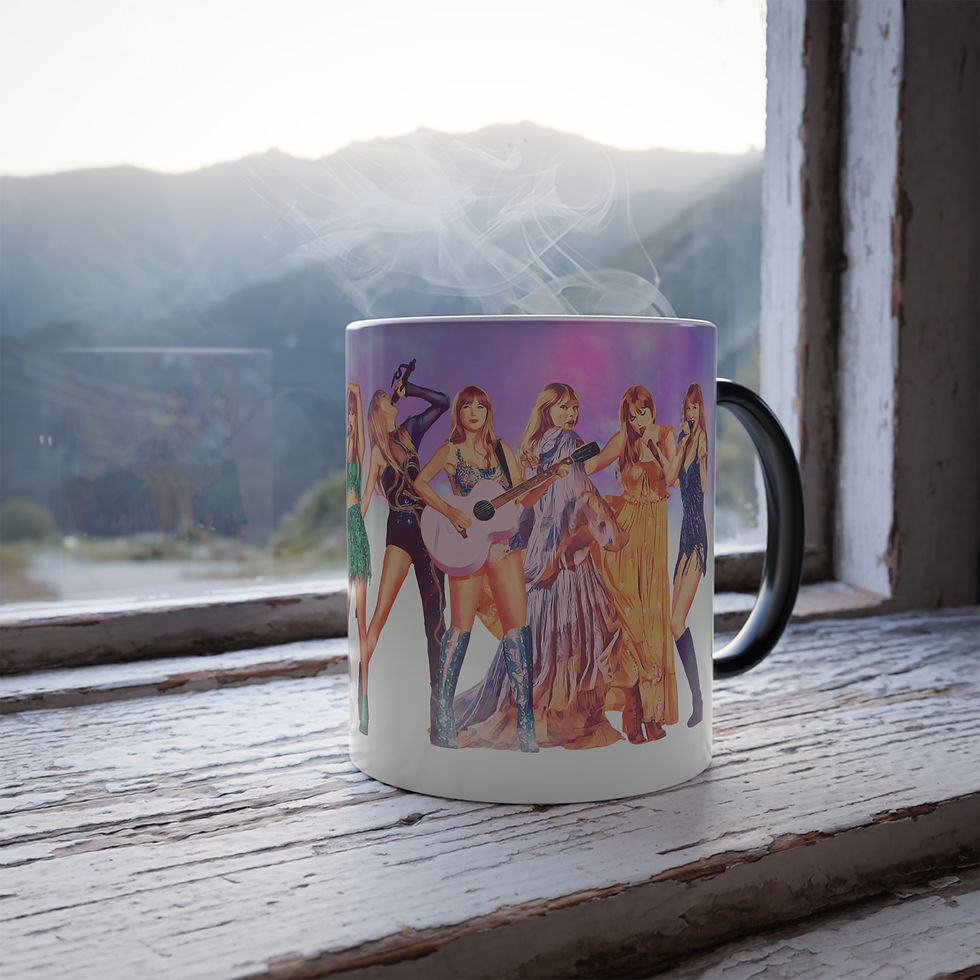 Thumbnail: Eras Tour Color Changing 11oz Coffee Mug Concert Fan Gift Heat Reactive Cup