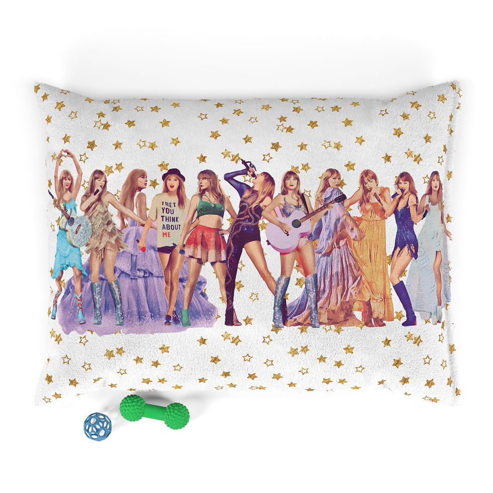 Thumbnail: Eras-Inspired Cozy Pet Bed – A Pawsitively Perfect Gift for Music Fans!