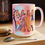 Thumbnail: Swiftea 15oz White Ceramic Coffee Mug C Shaped Handle Pink Breakfast Drinkware