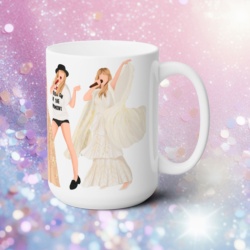 Thumbnail: Swiftea Eras Tour 15oz Coffee Tea Mug, Preppy Aesthetic Gift