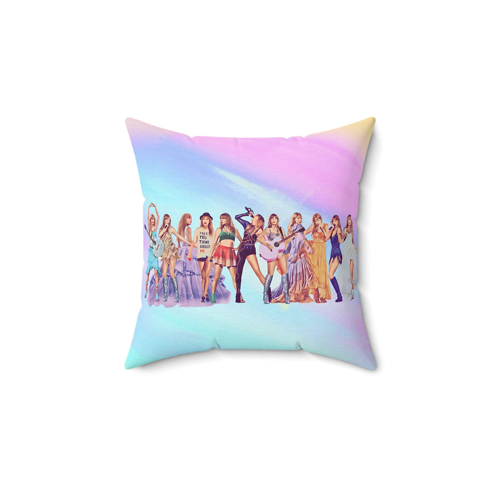 Thumbnail: Eras-Inspired Square Pillow 100% Polyester Cozy Gift for Music Fans & Home Decor