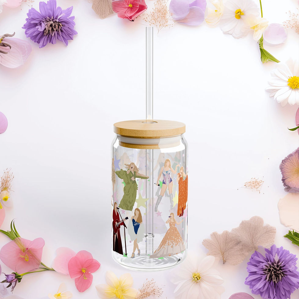 Thumbnail: 16oz Sipper Glass with Lid & Straw – Stylish Drinkware for Every Occasion