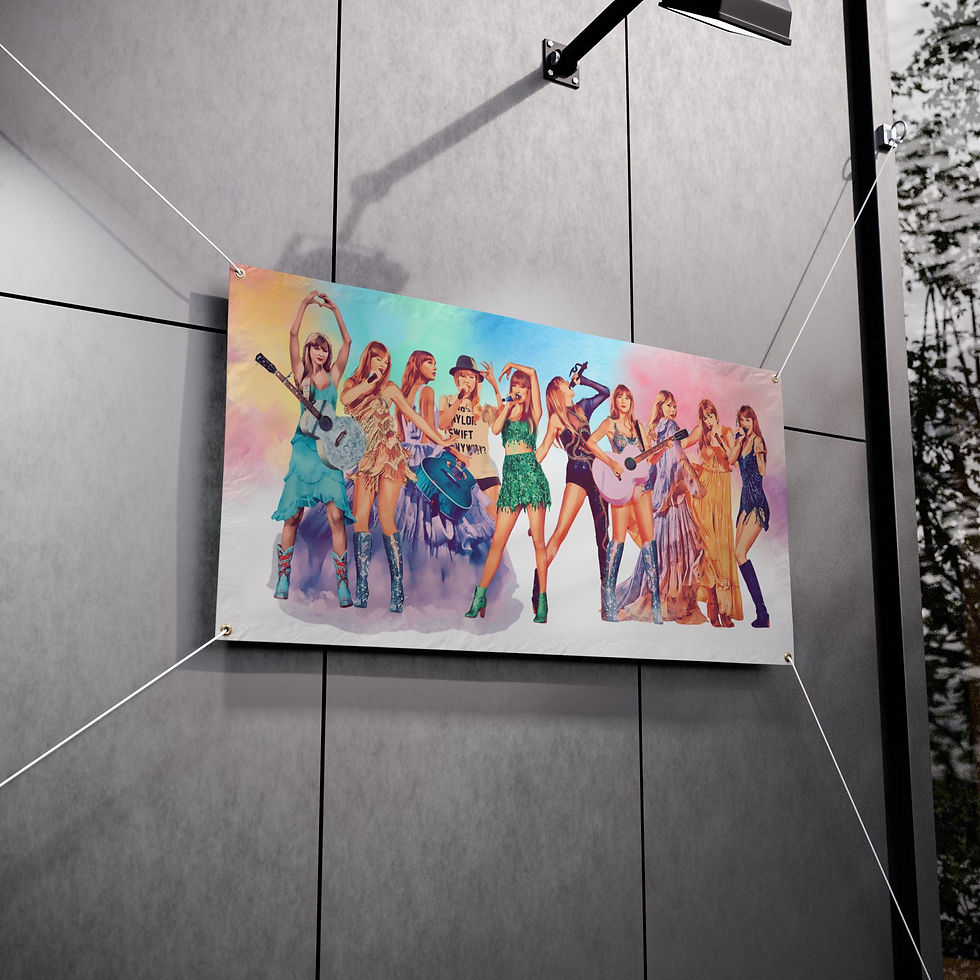 Thumbnail: Eras Tour Vinyl Banner 48x24" Indoor Outdoor Concert Taylor Gating Accessory Art