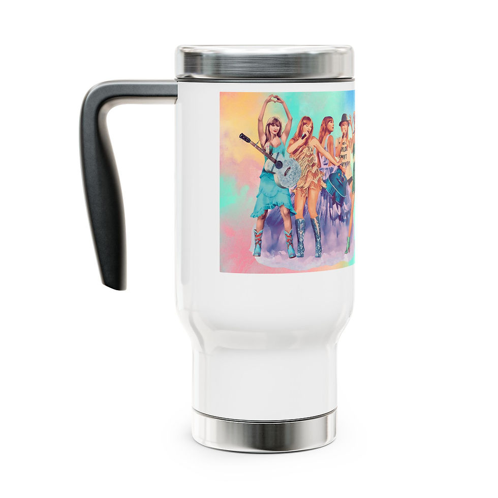 Thumbnail: 14oz Stainless Steel Tumbler – Glossy Enamel Drinkware Gift for Her