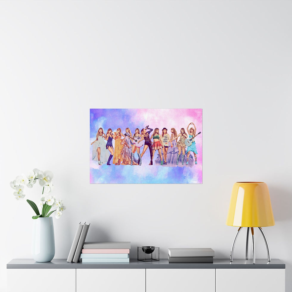 Thumbnail: Dazzling Heaven Sent Eras Concert Tour Poster Wall Hangings Tortured Poets Print