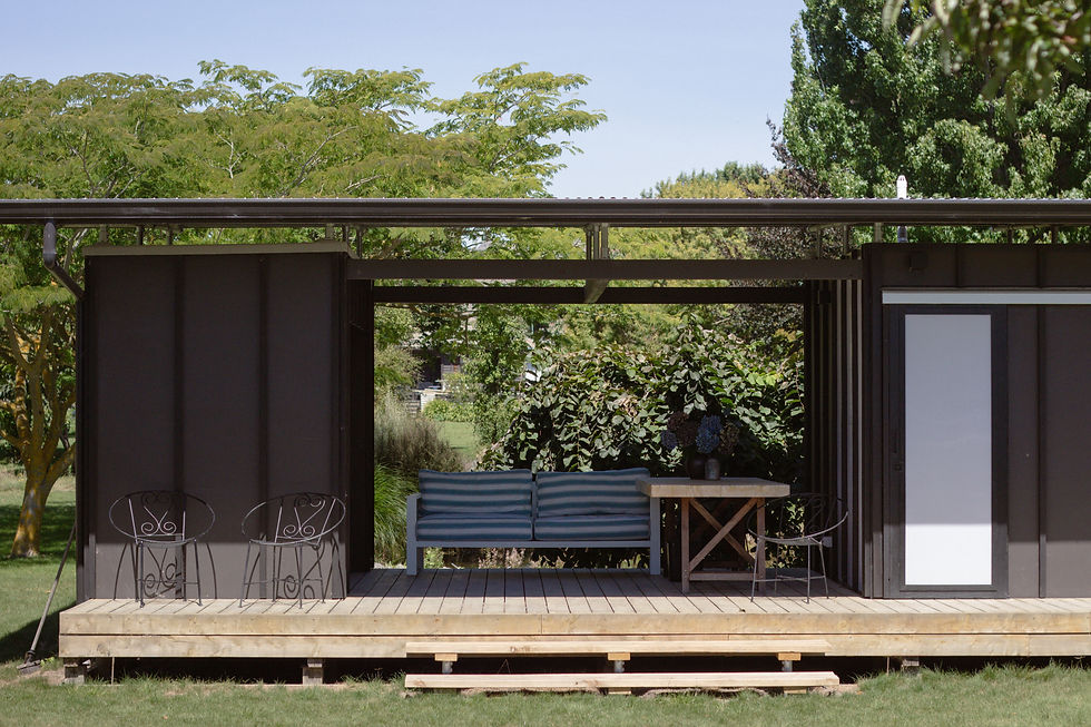 The "HUB" Semi-enclosed kitchenette, toilet and change facilities