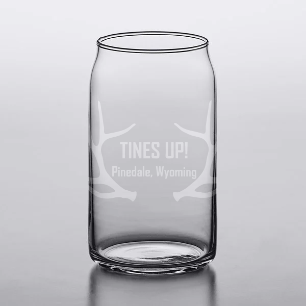 Tines Up Etched Glass