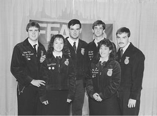 Six NC FFA state officers from the 1990s