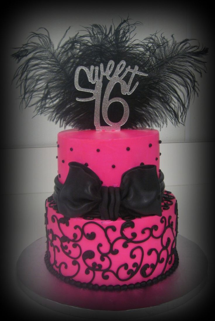Thumbnail: Custom Hot pink & Black Luxury Cakes