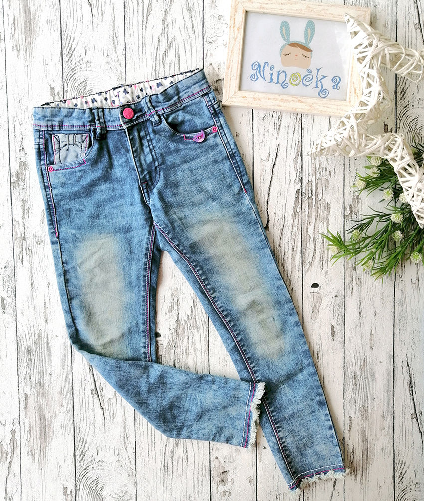 Sličica: Otroške jeans hlače Mašnica