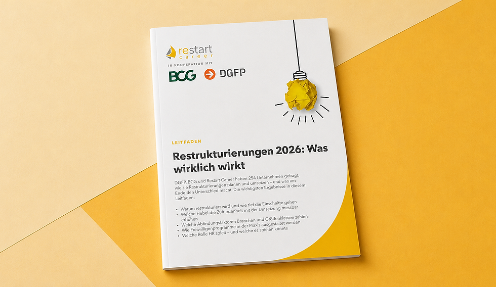 Leitfaden-Booklet auf gelbem Hintergrund