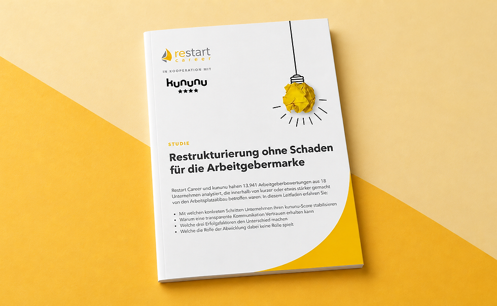 Leitfaden-Booklet auf gelbem Hintergrund