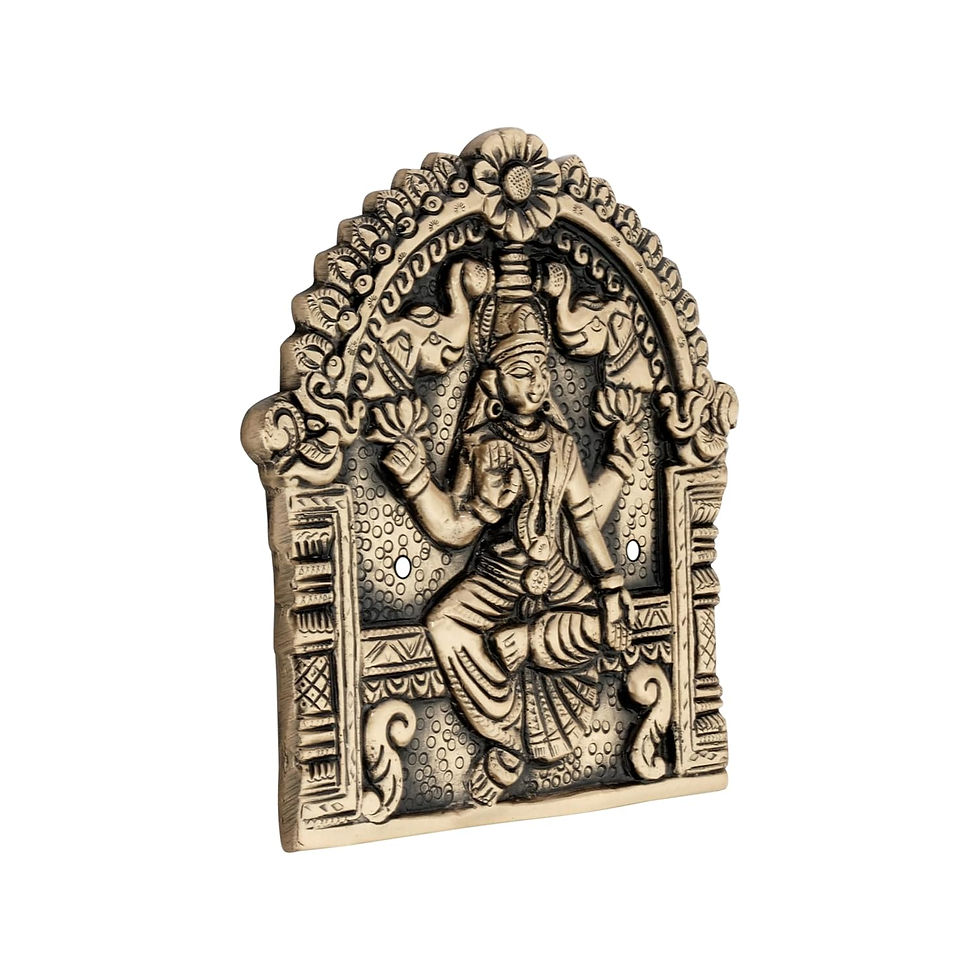 Thumbnail: Traditional Brass Goddess Ashta Lakshmi Plaque for Home & Temple