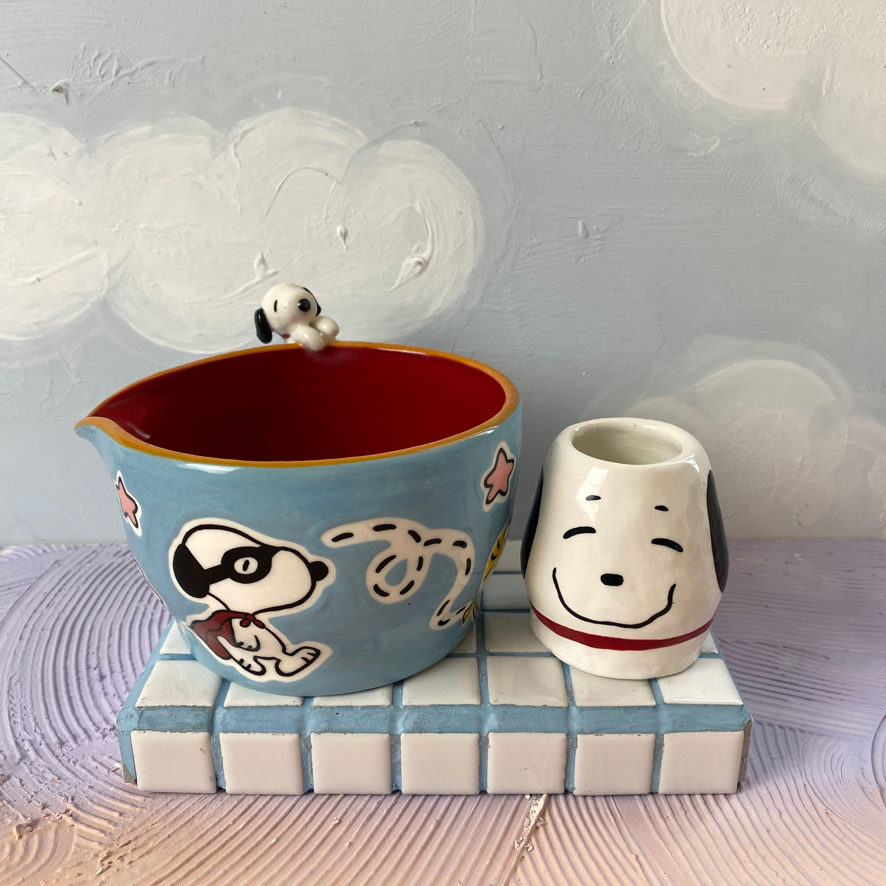 Snoopy Stickers Matcha Set