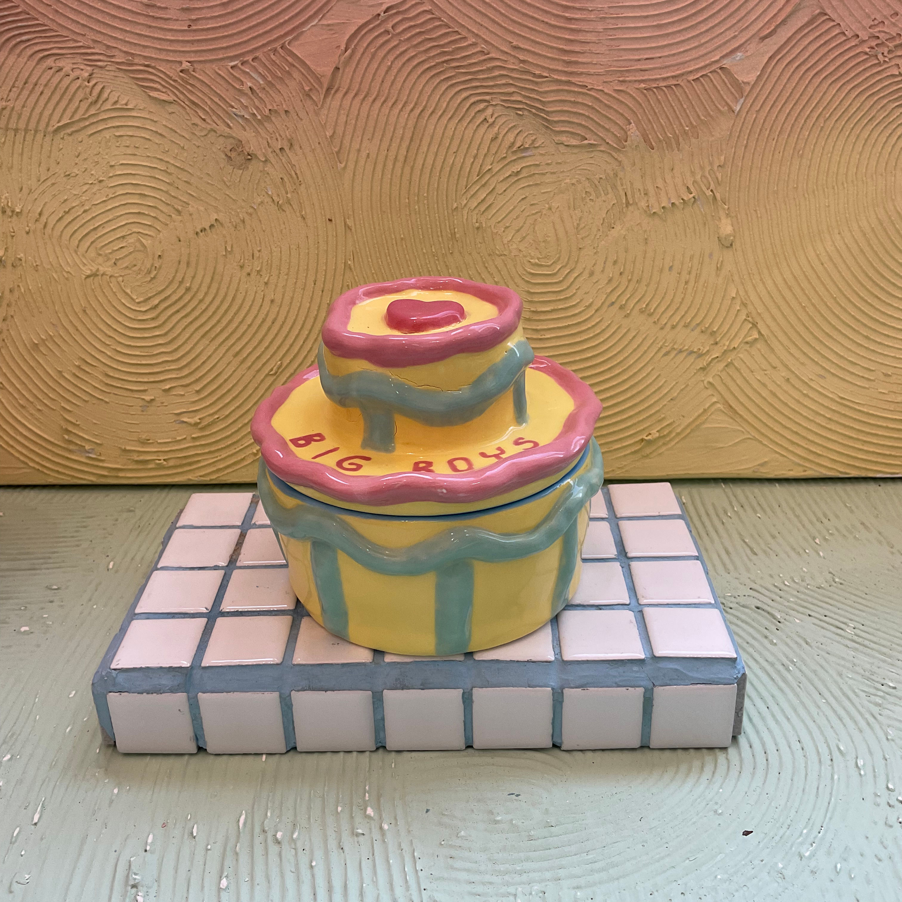 I Love Big Boys Cake Trinket Tray