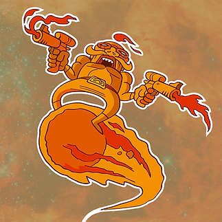 illustratie komeetrijder illustration asteroide beserker characterdesign big creations characterdesigner illustraties