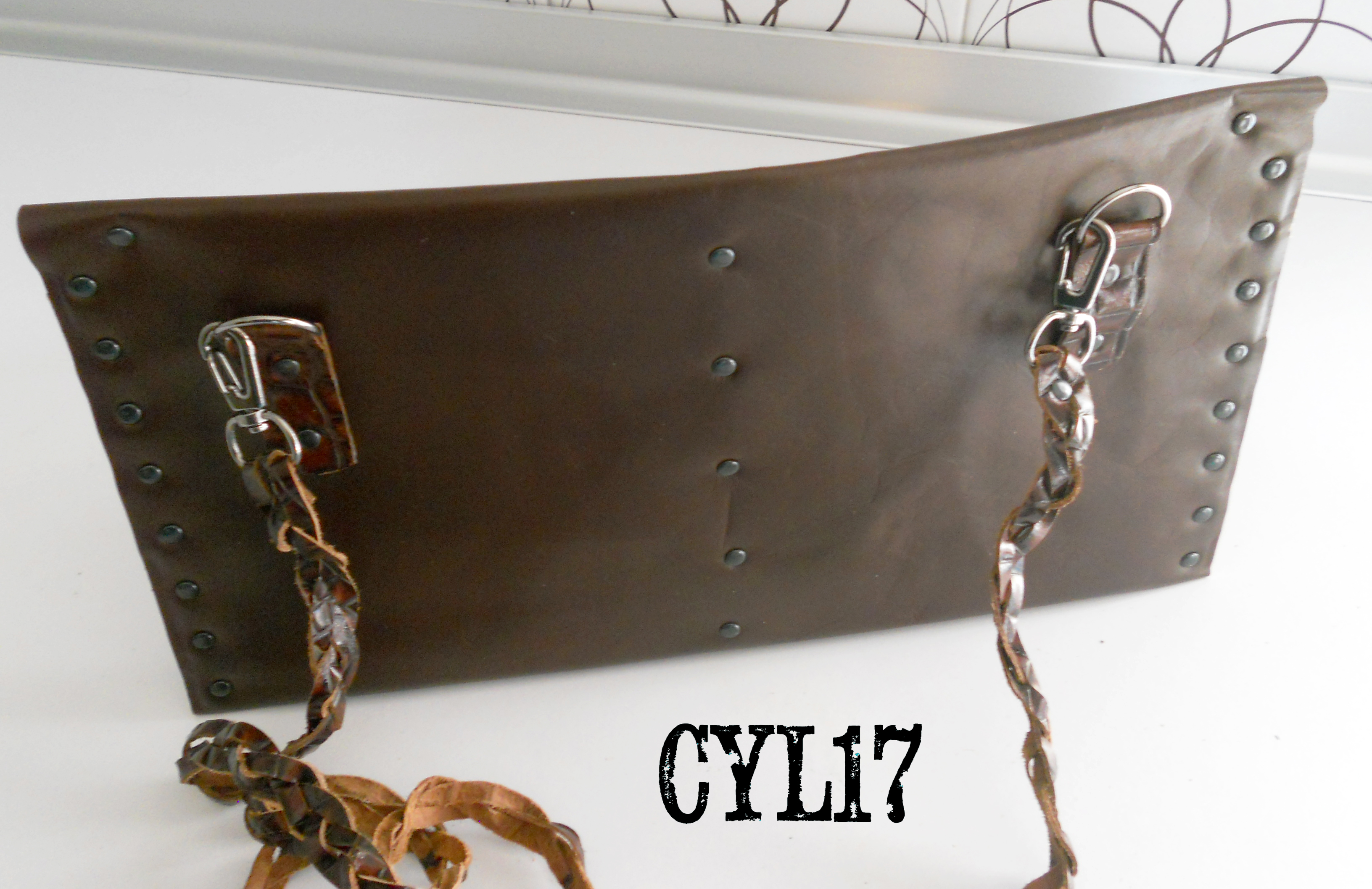 bag pochette clutch shoulderbag leather