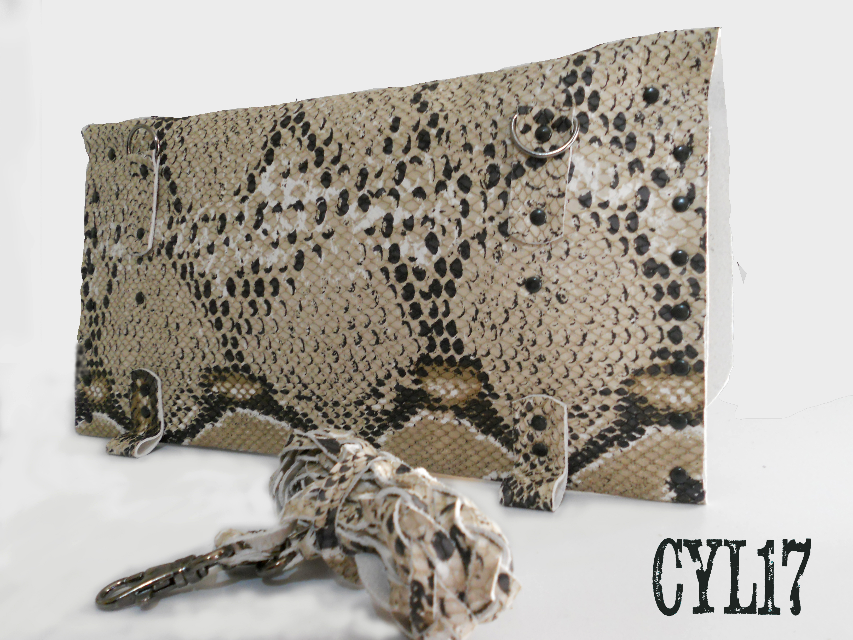 pochette bag borsa clutch in pelle stam