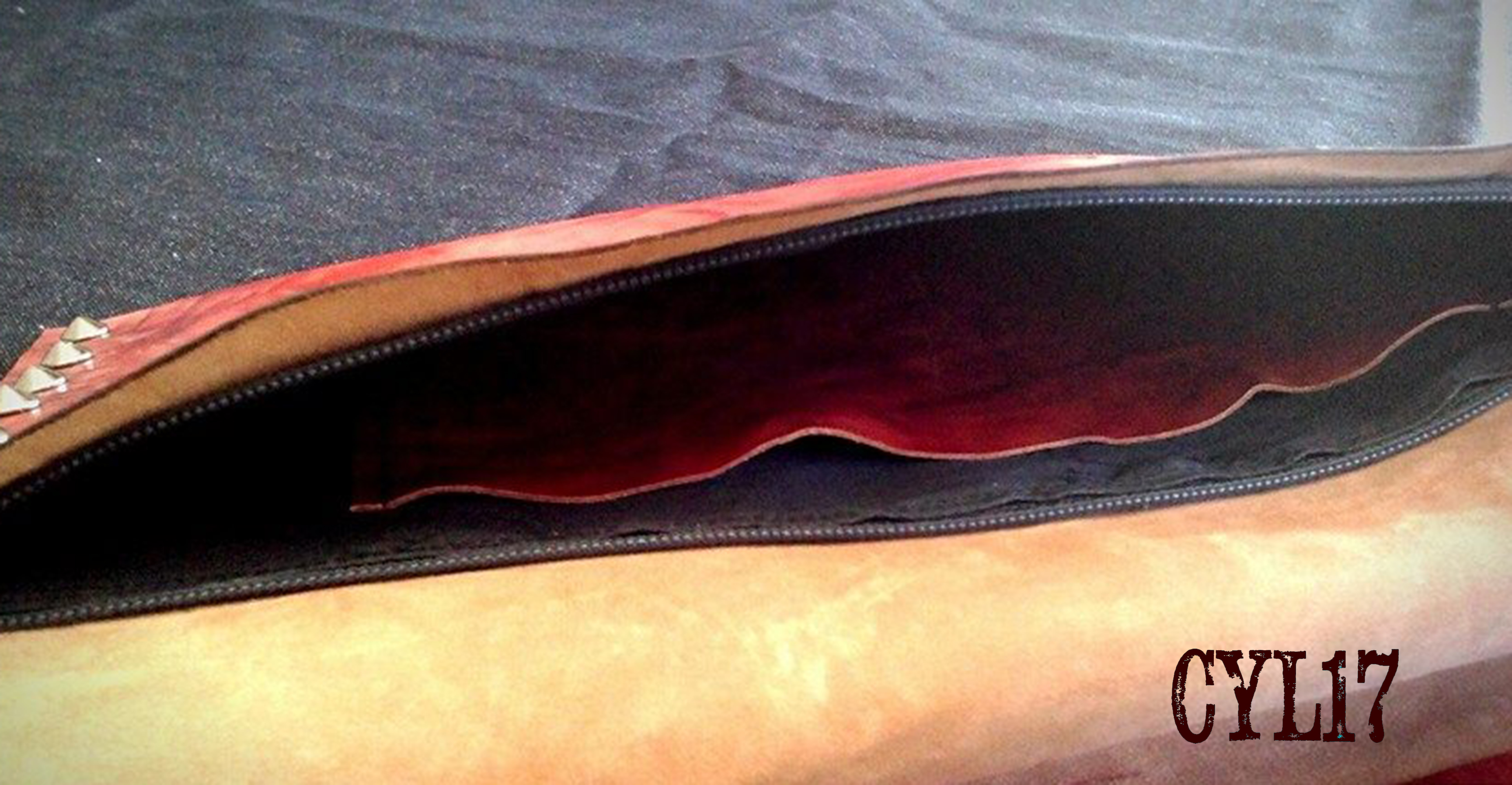 pochette pelle rossa 5