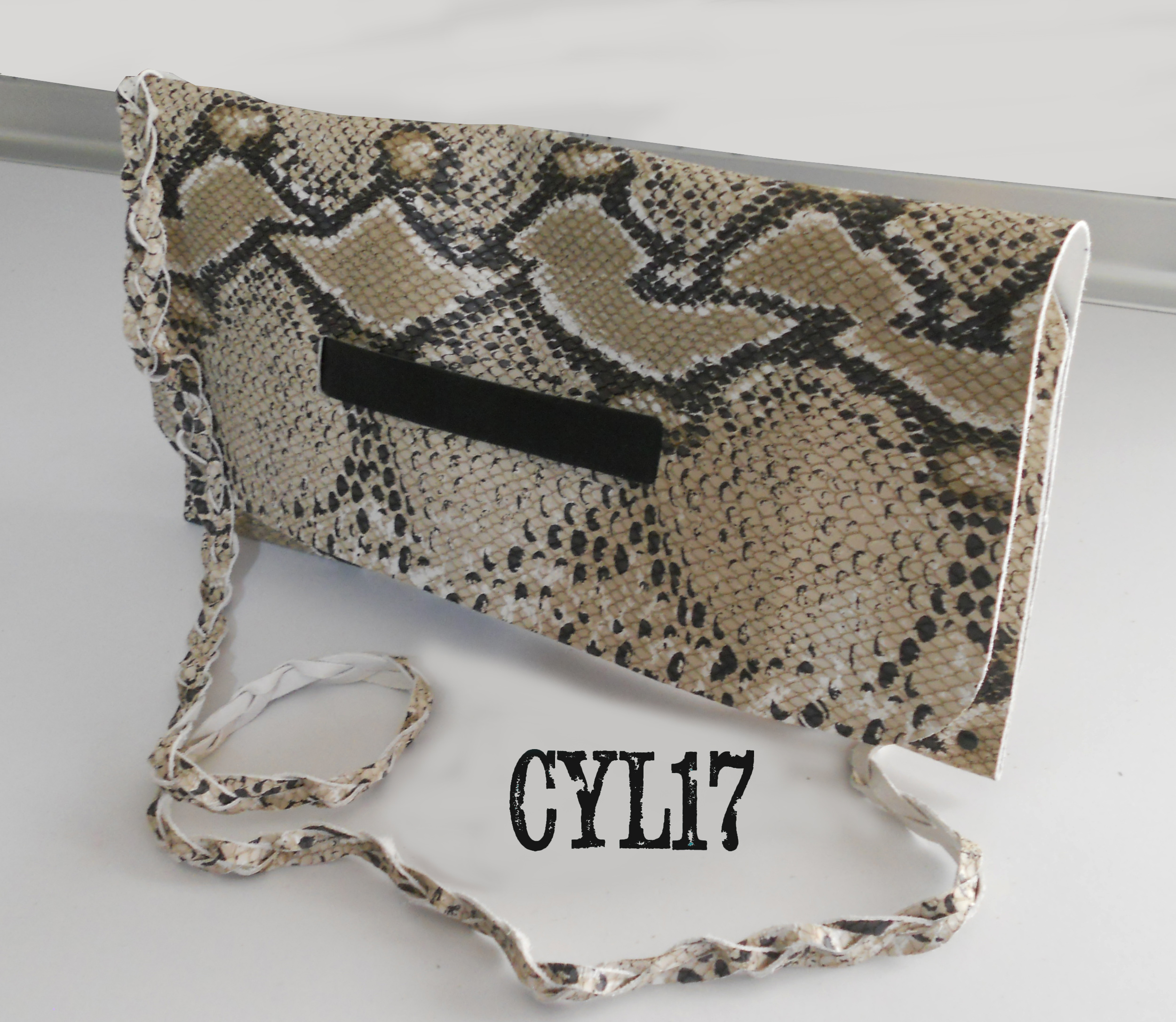 pochette bag borsa clutch in pelle stam