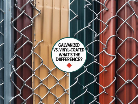 Galvanized vs. Vinyl-Coated Chain Link Fences: What’s the Difference?