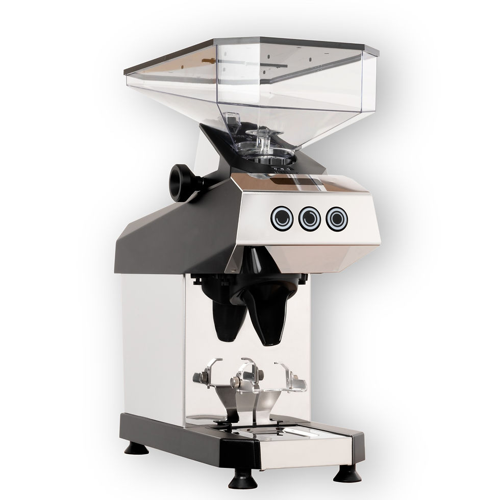La Marzocco Swan Front Ansicht Espressomühle silber bei Rotbart Kaffee Stuttgart