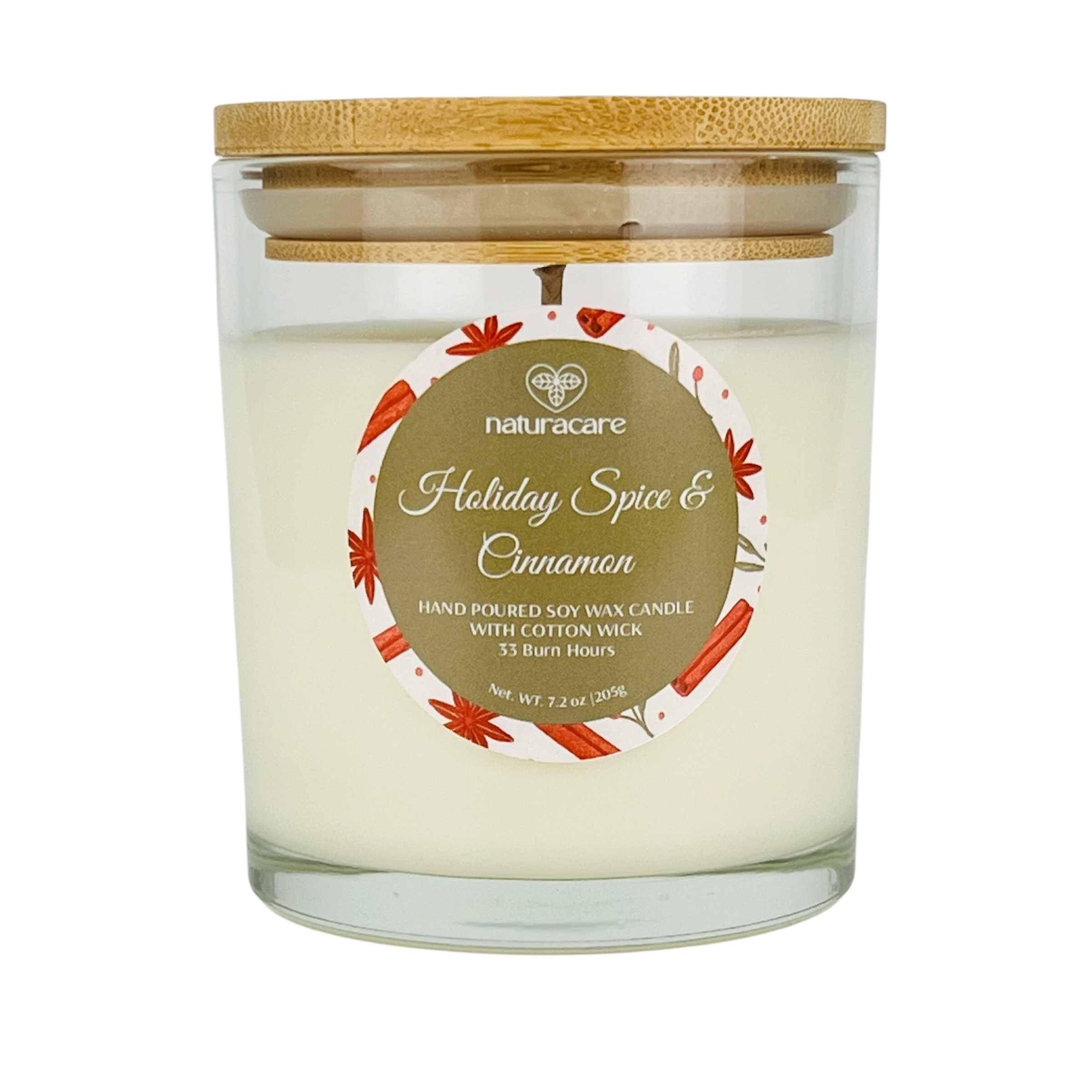 Holiday Spice & Cinnamon - Soy Wax Christmas Candle
