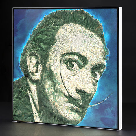 Lightbox Dalì in Catalogna 105x95 cm