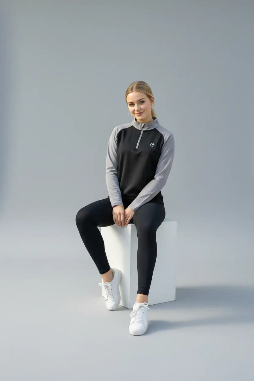 Thumbnail: Unisex Performance Golf Midlayer | Black Torque