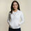 Thumbnail: Woman in white quarter-zip golf sweater