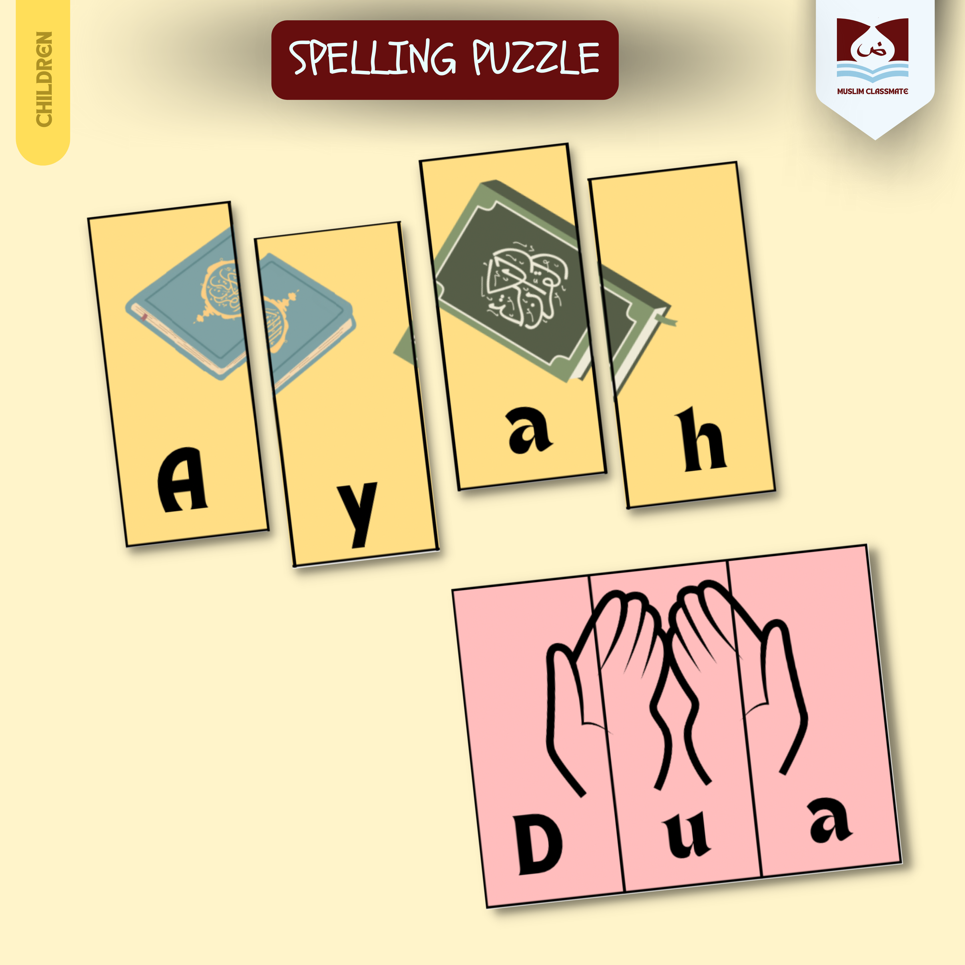 Spelling Puzzle Flashcards: